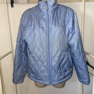 LL Bean Jacket Adult S Blue Puffer Parka Coat Vintage Quilted Outdoors Womens